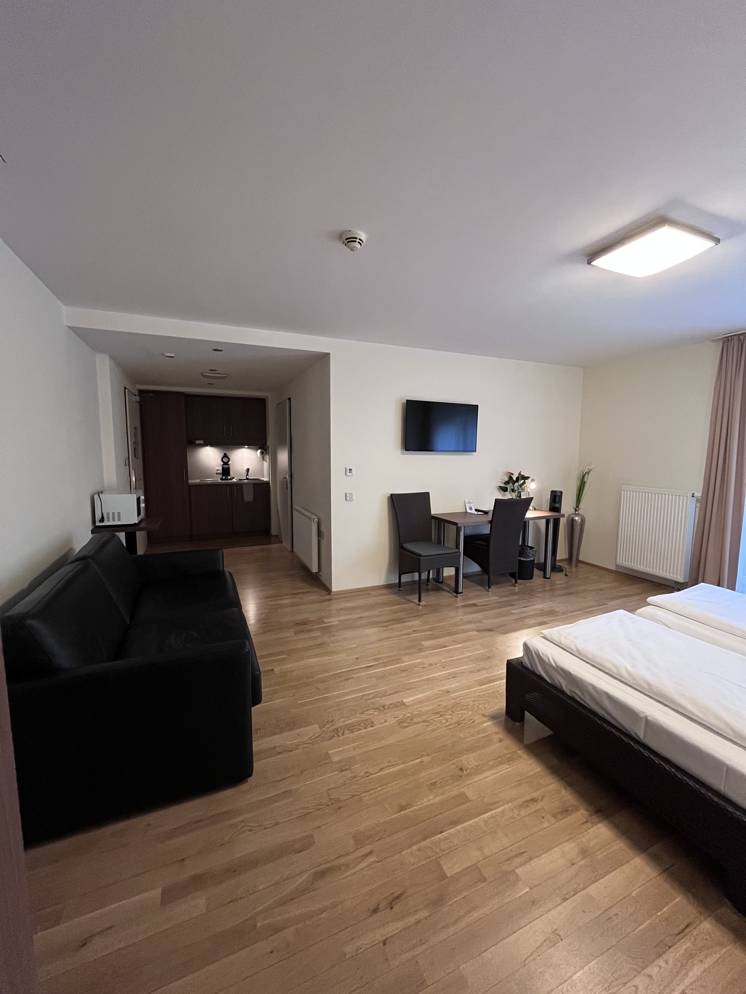 Studio mit Schlafsofa, Smart-TV und Kitchenette